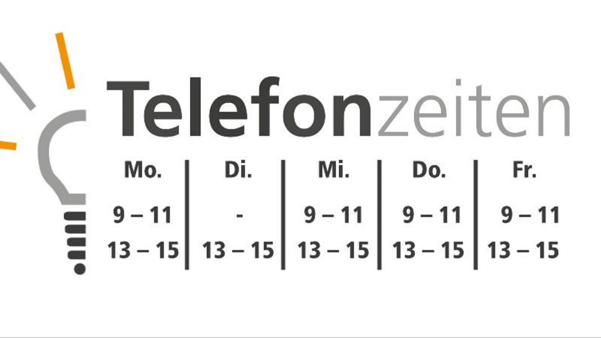 Übersicht der Telefonzeiten