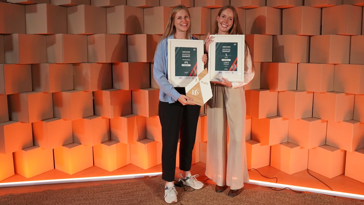 Die Erstplatzierten im Start-up-Battle: das Team des Start-ups Herbsom. 